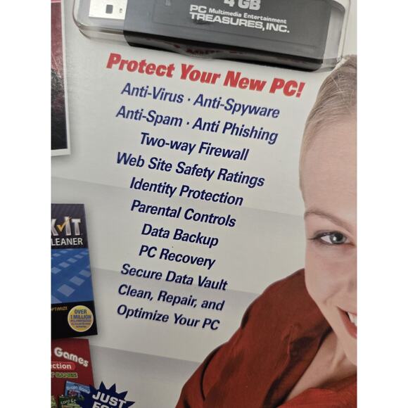 Pc Security Software Suite 4GB Reusable USB DRIVE PLUS - Picture 4 of 12